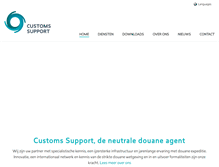 Tablet Screenshot of customssupport.nl